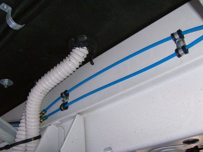 Verlegung der Schläuche